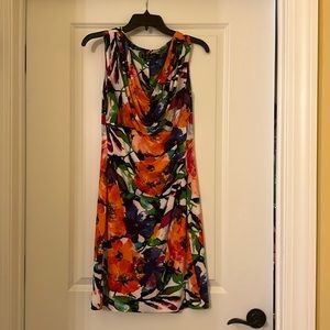 Colorful show your shape stretch sleeveless dress